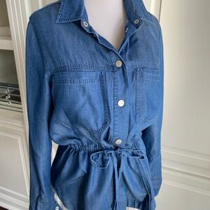 Shacket Top OR jacket with Tie Waist